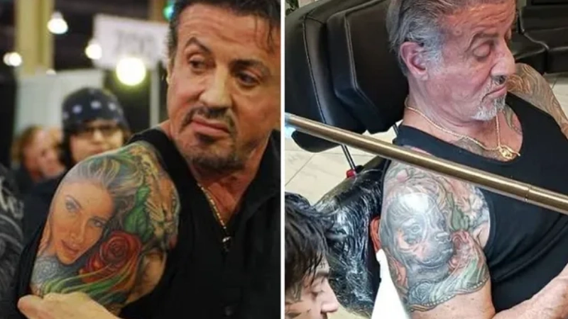 актер с татуировкой на руке