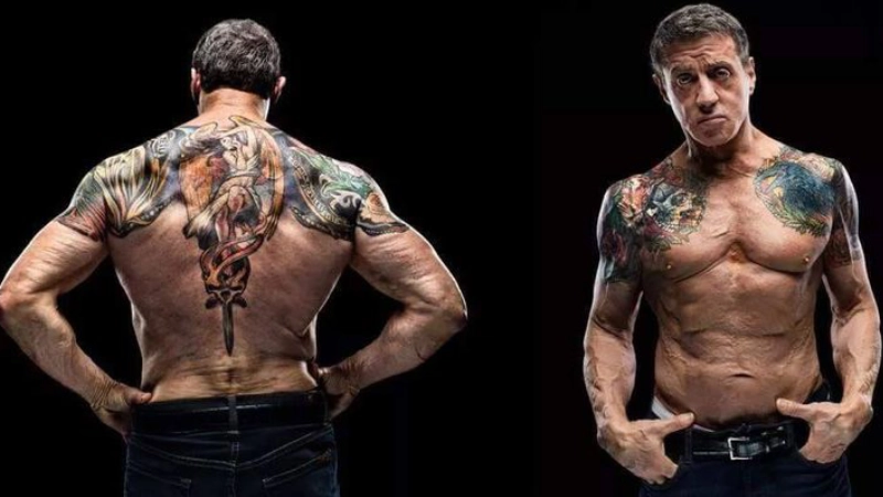 актер с тату на шее